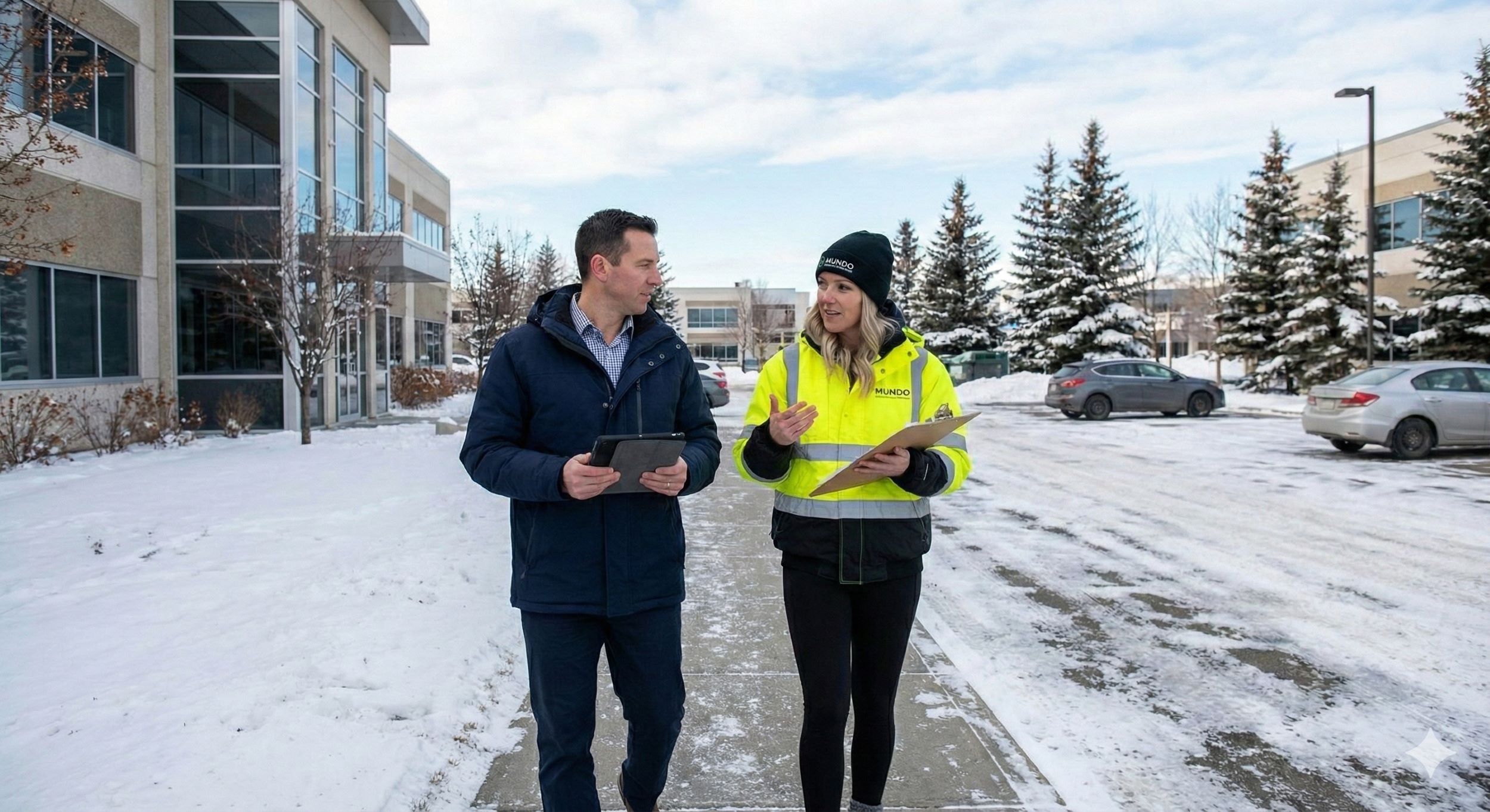Well-maintained commercial property exterior